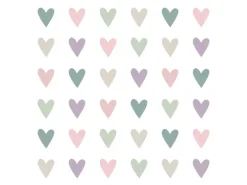 Papierservietten mit Herzen 16,5 cm x 16,5 cm 20 Stück Pastell FSC®