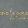 Papierservietten mit Spruch 16,5 cm x 16,5 cm 20 Stück Grau FSC®