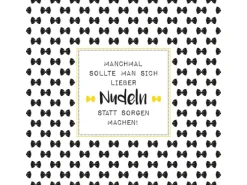 Papierservietten Nudeln und Spruch 16,5 cm x 16,5 cm 20 Stück Weiß-Schwarz FSC®