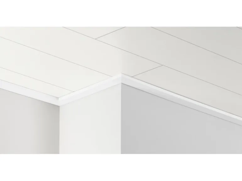 Parador Deckenleiste DAL 3 Weiß Hochglanz 12 mm x 34 mm x 2.200 mm