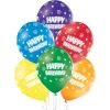 Party Factory Latexballon Ø 25 cm Happy Birthday Adult 10 Stück