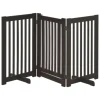 PawHut Absperrgitter Verstellbar Klappbar 155 x 1 5 x 76 cm