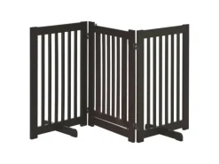PawHut Absperrgitter Verstellbar Klappbar 155 x 1 5 x 76 cm