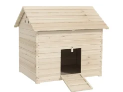 PawHut Entenhaus Tannenholz Naturholz 100L x 82,5B x 91H cm