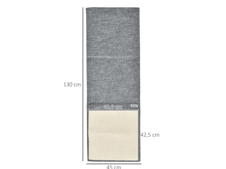 PawHut 2er Kratzmatte Sisal Sessel Couch Katzenkratzmatte