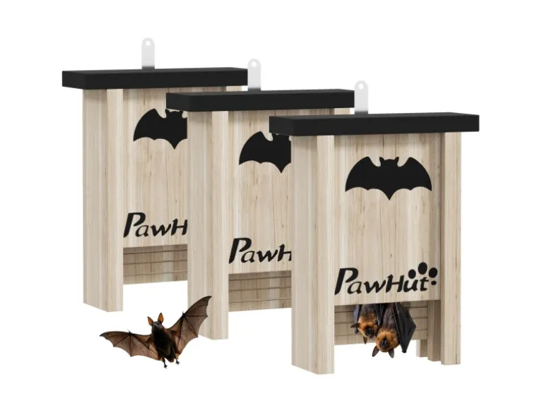 PawHut Fledermauskasten Tannenholz Naturholz 18L x 6B x 22,5H cm