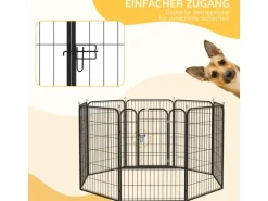 PawHut Freigehege Individuell Gestaltbare Form mit Tür 80 x 100cm