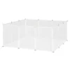 PawHut Freilaufgehege Laufgitter DIY Absperrgitter 105 x 105 x 45 cm