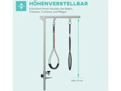 PawHut Haustier Fellpflege mit Klemme Haunch-Halter