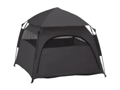 PawHut Haustierzelt Polyester Dunkelgrau 120L x 120B x 106H cm