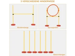 PawHut Hunde Agility Set 3-in-1-Training Inklusive Tasche