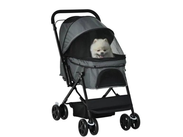 PawHut Hundebuggy für Kleine Hunde und Katzen
