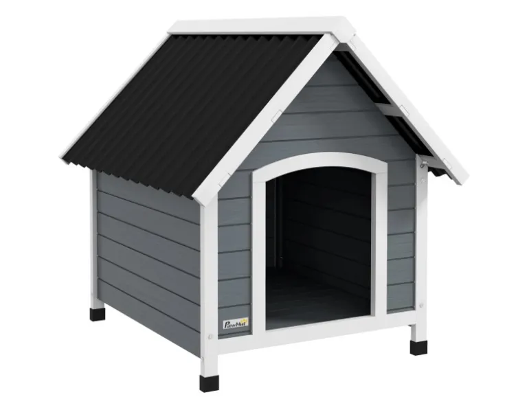 PawHut Hundehütte mit Herausnehmbarem Boden 75 x 88 x 82 cm