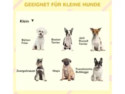 PawHut Hundehütte mit Terrasse