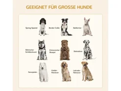 PawHut Hundekäfig Indoor mit Kissen 2 Türen Weiß 94 x 60 x 71,5 cm
