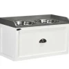 PawHut Hundenapf 2 x 2L mit Schublade Edelstahlnapf