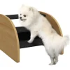 PawHut Hundetreppe 3 Stufen mit Seitenwand