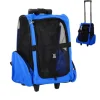 PawHut Hundetrolley Transporttasche für Tiere Trolley 2-in-1 Blau 42 x 25 x 55cm
