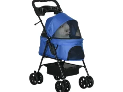 PawHut Hundewagen mit Klappfunktion Becherhalter