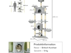 PawHut Katzenbaum Ecke Katzenkratzbaum