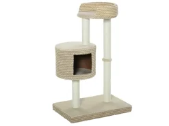 PawHut Katzenbaum Kuschelige Aussichtsplattformen 61x41x96 cm