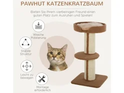 PawHut Katzenbaum mit Plattform 45 x 45 x 91 cm