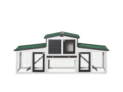 PawHut Kleintierstall mit Freigehege 204 x 45 x 80 cm
