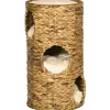 PawHut Kratzbaum Kratztonne mit 3 Höhlen Kissen