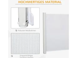 PawHut Türschutzgitter Ausziehbar Rollo 115 x 82,5 cm