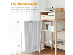 PawHut Welpenauslauf Klappbar 90 cm Hoch mit 8 Platten Tür