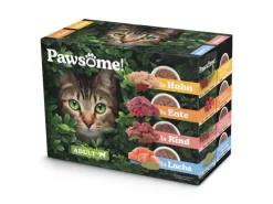 Pawsome Katzen-Nassfutter Adult Multipack 12 x 85 g