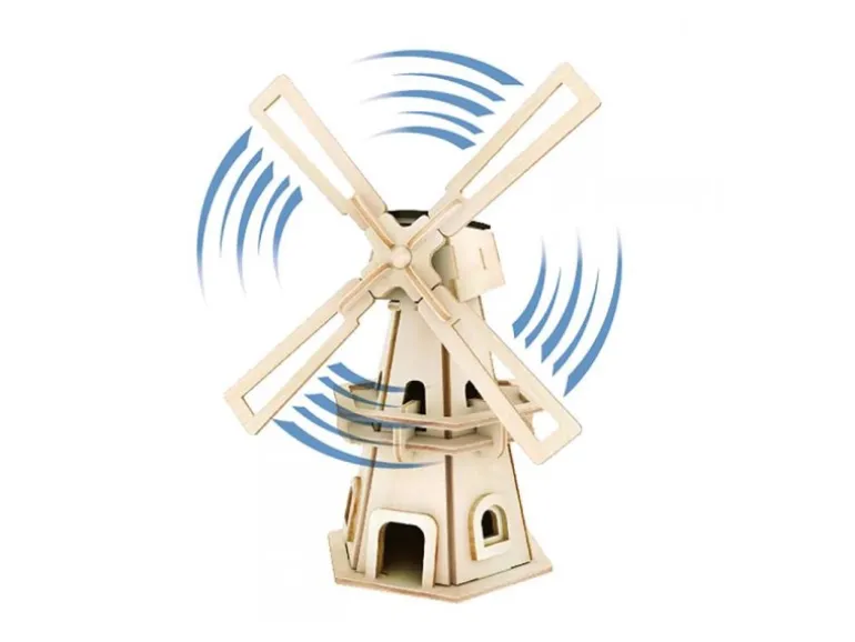 Pebaro Solar-Bausatz Windmühle mit Motor