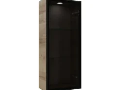 Pelipal Vitrinen-Wandschrank Quantum 05 Riviera Eiche quer NB 30 cm