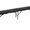 Perel Klappbank Polyrattan-Optik Schwarz