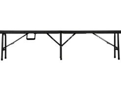 Perel Klappbank Polyrattan-Optik Schwarz