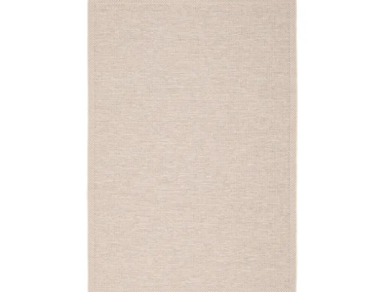 Pergamon In & Outdoor Teppich Flachgewebe Ottawa Bordüre Beige 140x200cm