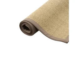 Pergamon Sisalteppich Natura Klassisch mit Bordüre Creme Taupe 150x150cm