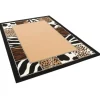 Pergamon Trendline Teppich Afrika Bordüre Beige Beige 160x225cm