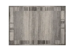 Peyer Syntex Moderner Kurzflor Teppich Ylva Farbe Grau 240 x 340 cm