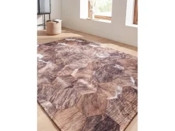 Peyer Syntex Teppich Terrace Bordüre Pflegeleicht Farbe Beige 80 x 150 cm