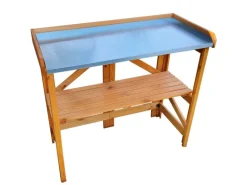 Pflanztisch klappbar mit verzinkter Arbeitsfläche 45 cm x 97 cm x 88 cm