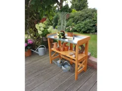 Pflanztisch klappbar mit verzinkter Arbeitsfläche 45 cm x 97 cm x 88 cm