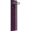 Posseik Garderobe Elite 4 Haken und Hutablage 45 cm x 160 cm Brombeer