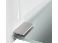 Posseik Spiegel Elite Glasablage farbig eingerahmt 104 cm x 60 cm Weiß Hochglanz