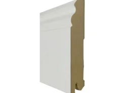 Praktikus Sockelleiste White & Black Stil Weiß 240 cm x 12 cm x 1,8 cm