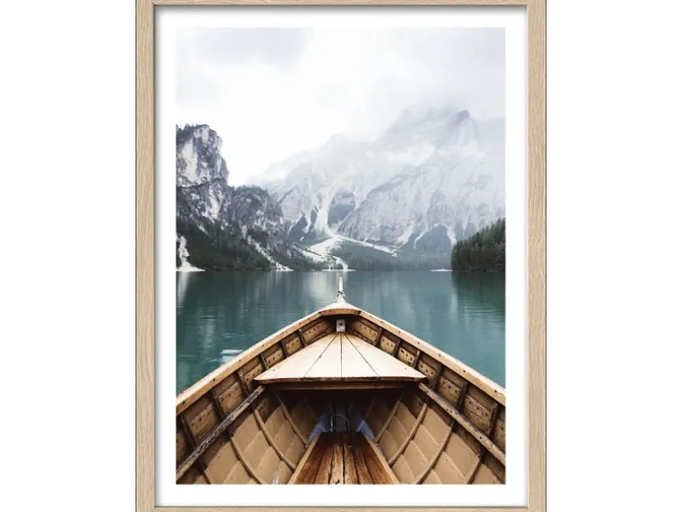 Pro Art Bild Framed Art Bootsfahrt auf Bergsee 40 cm x 30 cm