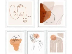 Pro Art Bilder Framed Art Lines And Shapes XI 2x 28 x 28 cm, 3x 19 x 24 cm