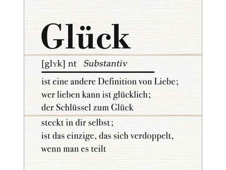 Pro Art Dekopanel Glück auf Holz 30 cm x 30 cm