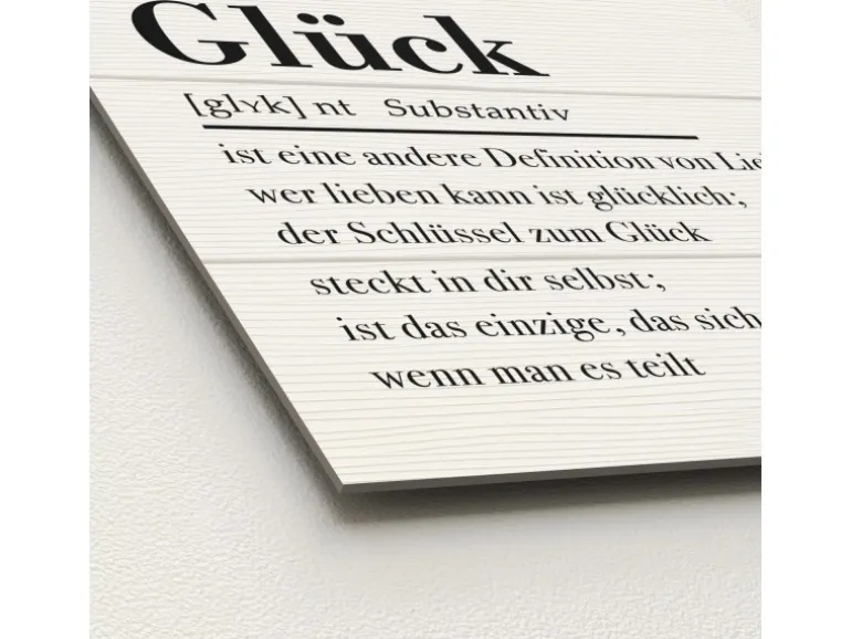 Pro Art Dekopanel Glück auf Holz 30 cm x 30 cm