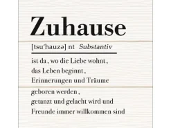 Pro Art Dekopanel Zuhause auf Holz 30 cm x 30 cm